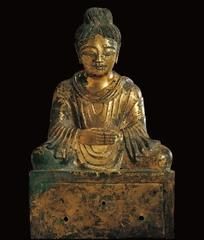 -historical buddha
-gilded bronze-bronze covered in gold
-tiny
-dated so we know when it was made
-chinese artist, uneducated in Buddhism, trying to create Buddhist art
-the mudras are wrong