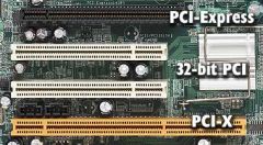 indistinguishable from 64-bit PCI
uses the same slots
133 MHz - 533MHz
4266 MBps or 4.3 GBps
compatible with PCI
suffers from shared bus tech, which results in slow speeds