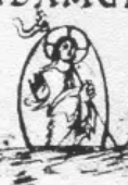 Oval surrounding Jesus, represents egg, resurrection