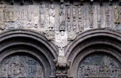 Santiago de Cathedral of st. jamesCompstela


-typically romanesque


-voltage stone ceilings


-very heavy masonry


-lack of light


-anything above the doorway was a lesson


-site for pilgramage for people who did not want to go to Italy


-do...