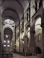 Interior of Cathedral of Saint James of  Santiago de Compostela