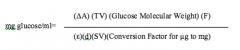 Calculating Glucose Concentration: mg glucose/ml