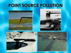 Sources of pollution such as smokestacks, pipes, or accidental spills that are readily identified and stationary. They are often thought to be easier to recognize and control than are area sources. This is only true in a general sense, as some ver...
