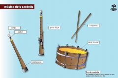 Quins són els instruments que acompanyen els castells?