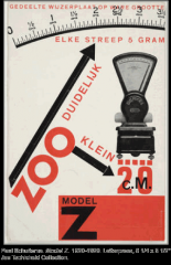 "Berker Model Z Scales, Letter press brochure cover"
