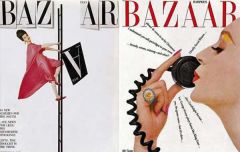 Art director for Harpers Bazaar. Brought in A.M. Cassandre to illustrate Harpers Bazaar covers. considered both pages as spread instead of individual units. Used handwriting as text in mags. Put text on front of magazine describing contents.
http...