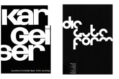 Tell poster, font made of circles- die gute form. Not grid-reliant but minimalist type floating in space. Extremely prolific design teacher at Basel School of Design and huge contributor to "swiss style"
http://thinkingform.com/wp-content/uploads...