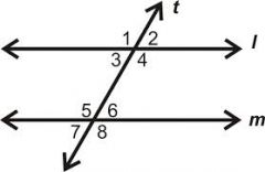 are in the same corresponding position on two parallel line cut by transversal