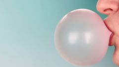 blow bubbles with gum