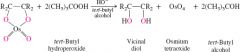 Alkene + OsO4, Tertbutyl alcohol


Adds alcohols to both carbons of double bond
