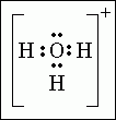 Remove one electron from the group for each positive charge.  Ex: H3O+ has 9 total protons and 8 electrons (follows octet rule)