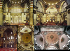 -








Suleymaniye Mosque. Istanbul (1550-57).
-Sinan.




-Dome
and Arches from Classical Architecture. Room is filled with light.

-However,
the interior ornamentation does not relate to Classical architecture.

-Sense
of...