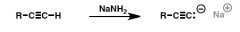 Can also use strong base like n-BuLi, or            RMgBr (Grignard reageants) 