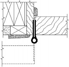 11. The type of door hinge indicated above is a
a. full mortise
b. full surface
c. half mortise
d. half surface