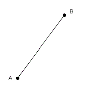 Part of a line that has two points