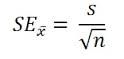   standard deviation________________________
    
    √sample size