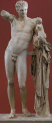 Greek Classical period, 480-323 BCE
- probably a hellenistic or Roman Copy after a late classical 4th century bce original 
- work of Praxiteles or his followers 