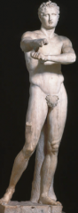 Greek Classical period, 480-323 BCE
- c. 350-325 bce 
- work of Apoxyomenos

