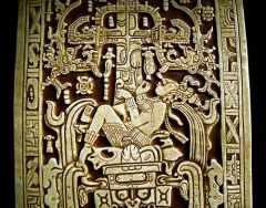 Art-Palenque(Mayan city)-example the sarcophagus of Lord Pakal