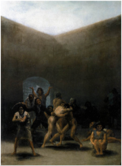 Goya,The Madhouse, c. 1794