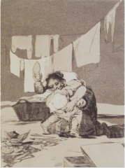 Goya,Los Caprichos:Yes, He Broke the Pot, 1797-98