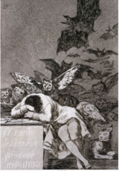 Goya,Los Caprichos: TheSleep of Reason Produces Monsters, 1797-98