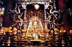 #184 


Jowo Rinpoche, enshrined in the Jokhang Temple 


Lhasa, Tibet


Yarlung Dynasty 


believed to have been brought to Tibet in 641 C.E.


_____________________


Content: A sacred statue of the seated Buddha kept in an elabor...