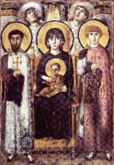Virgin and Child Between Saints