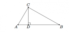 we know that m∠ACB=m∠CDA and m∠CAB=m∠DAC. Therefore, by AA similarity, triangle ACB is similar to triangle ADC. Alternatively, ∠DCA is complementary to ∠DAC and ∠CBA is complementary to ∠CAB. Angles complementary to congruent angle...