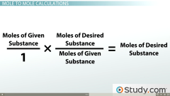 Mole to mole ratio comes from balanced chemical equations