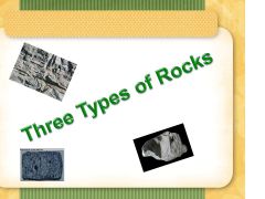 Three rock types are .....