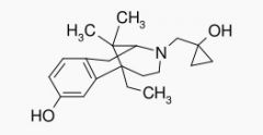 analgesico narcotico > benzomorfani

idrossi-cPr-CH2 sull'N + Et + 2CH3 geminali

agonista k -> disforia