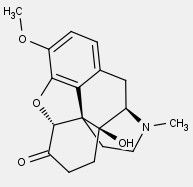 analgesico narcotico > morfine

CH3 in 3 + C=O in 6 + OH in 14

agonista rec oppioidi mu

SAR -> sostituzione OH in 3 ! attività analgesica

-> sostituzione OH in 6 non cambia attività analgesica

-> OH in 14 + analgesico e - antitussivo

...