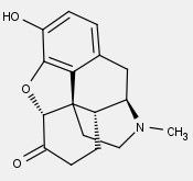 analgesico narcotico > morfine

C=O in 6 + C-C in 7,8

agonista rec oppioidi mu

SAR -> sostituzione OH in 6 non cambia attività analgesica

-> C-C in 7,8 | attività analgesica

+ attivo della morfina