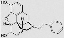 analgesico narcotico > morfine

N-feniletile sull'N

agonista rec oppioidi mu + della morfina -> legame con sito accessorio

SAR -> dimensione sostituente sull'N determina attività agonista/antagonista