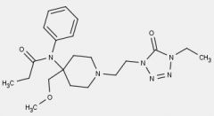 analgesico narcotico > 4-anilinopiperidine

etiloxotetrazolo bioisostere COOEt

agonista rec oppioidi mu

gruppo polare etiloxotetrazolo -> azione ultrabreve -> anestetico