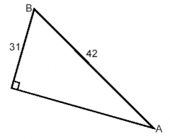 (3) The sum of any two sides of a triangle MUST BE GREATER THAN the third side. 


other side: 11 < x < 73 
