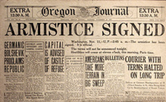 WHEN WAS THE ARMISTICE SIGNED?