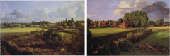 Left: Constable, Golding Constable's Kitchen Garden 

Right: Constable, Golding Constable's Flower Garden