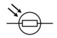   LDRs (light-dependent resistors) 

are devices which can alter their resistance with light.
  In the dark and at low light levels, the resistance of an LDR is high, and little current can flow through it.

In bright light, the resistance of ...