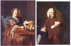 Left:Copley, Mrs. Ezekiel Goldthwait,1771  

Right:Copley, Ezekiel Goldthwait,1771
