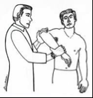 Rotator Cuff Tear


 


Flex shoulder, elbow at 90 degrees


 


Internal rotation of shoulder


 


Pain = positive test


 


 