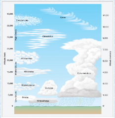 -High clouds (over 6 km)
-Middle clouds (from 2 to 6 km)
-Low clouds (less than 2 km)