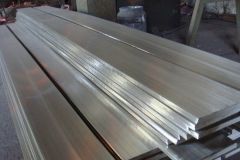 Galvanized sheet metal used for windows or door inlets, bracing for wood deck posts, or other connections.