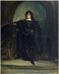 Delacroix, Self Portrait as Hamlet