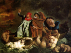 Delacroix, The Barque of Dante and Virgil