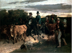 Courbet,The Peasants of FlageyReturning from the Fair, 1850-55