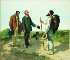 Courbet,The Meeting or Bonjour Monsieur Courbet, 1854