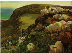 Hunt,Strayed Sheep/Our English Coasts, 1852
