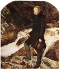 Millais,Portrait of John Ruskin, 1853-54